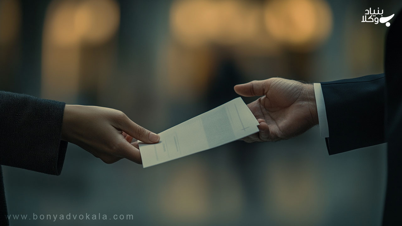 تامین کسری موجودی حساب و درخواست رفع برگشت چک از شعبه بانک