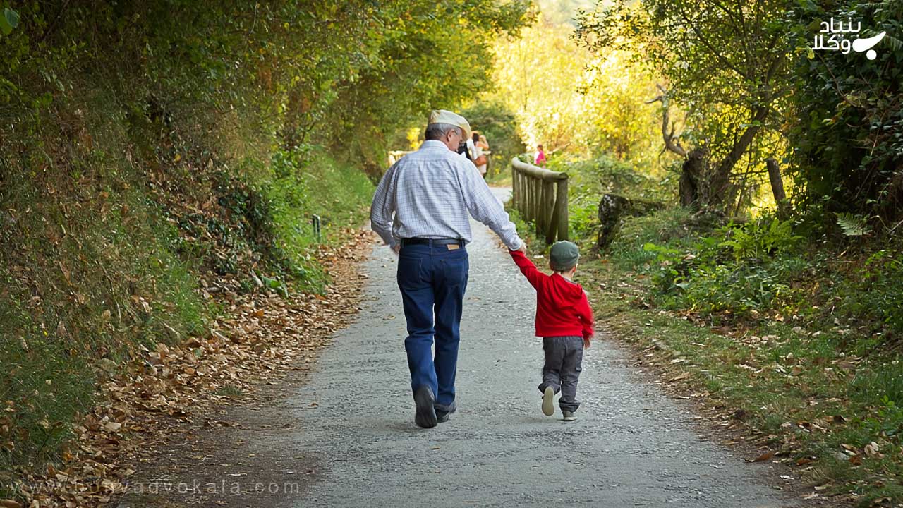 مطالبه نفقه فرزند از پدر بزرگ