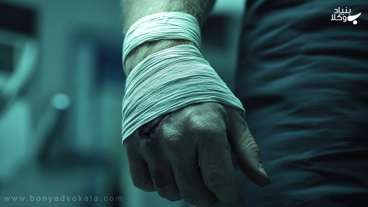 دیه کبودی دست